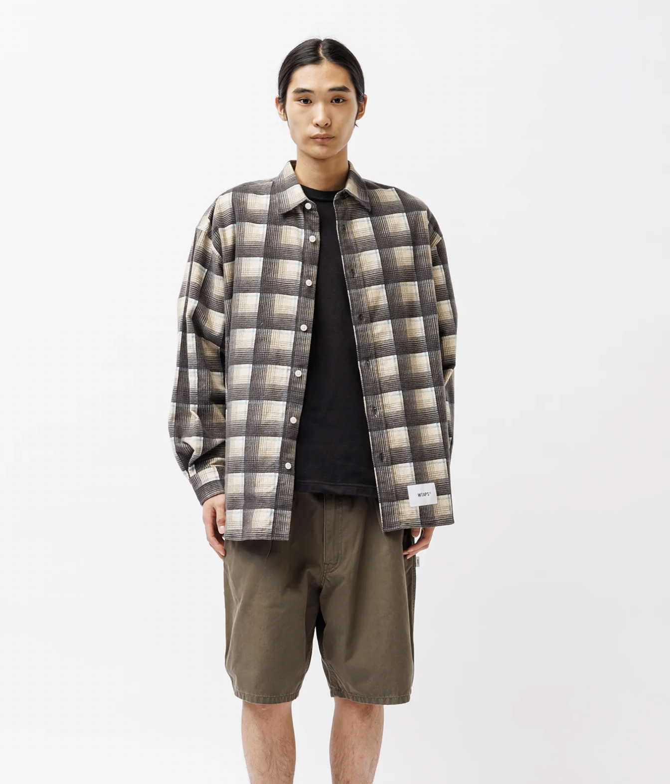 WTAPS SS26 TXT 02 / LS / COTTON. FLANNEL. TEXTILE. OF