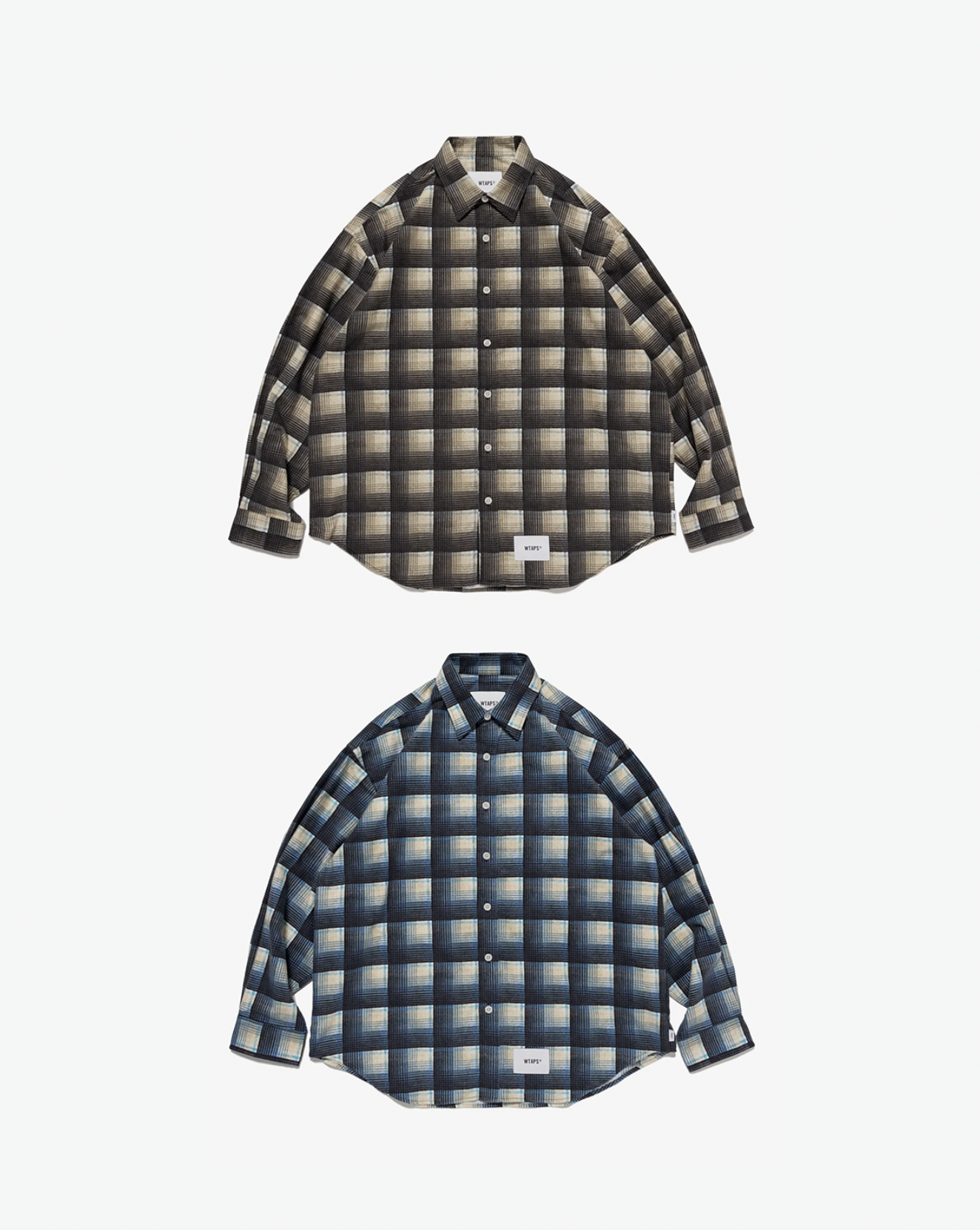 [現貨] WTAPS SS26 TXT 02 / LS / COTTON. FLANNEL. TEXTILE. OF | BLACK / BLUE