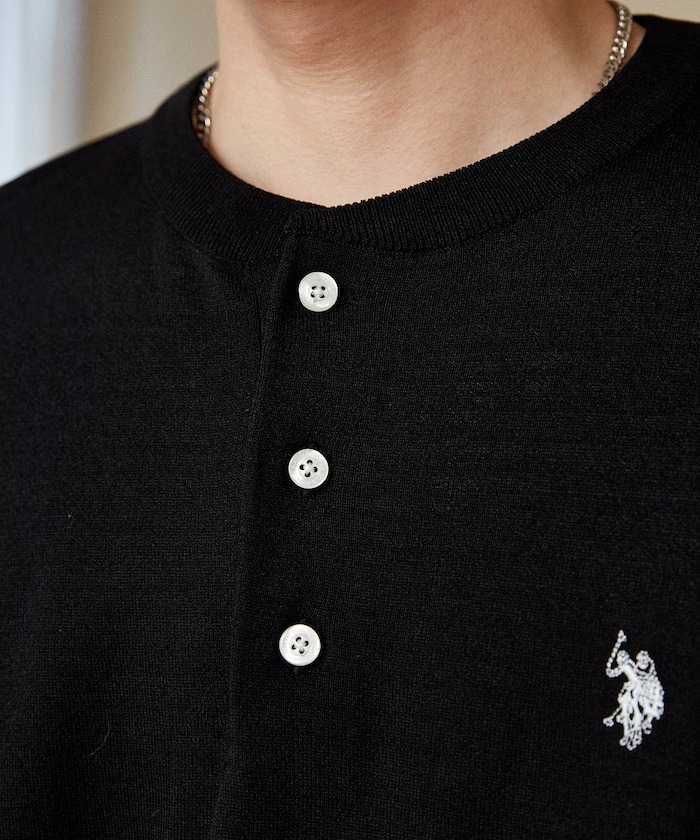 日本 U.S. POLO ASSN. x PUBLUX 接触冷感 Henley Knit