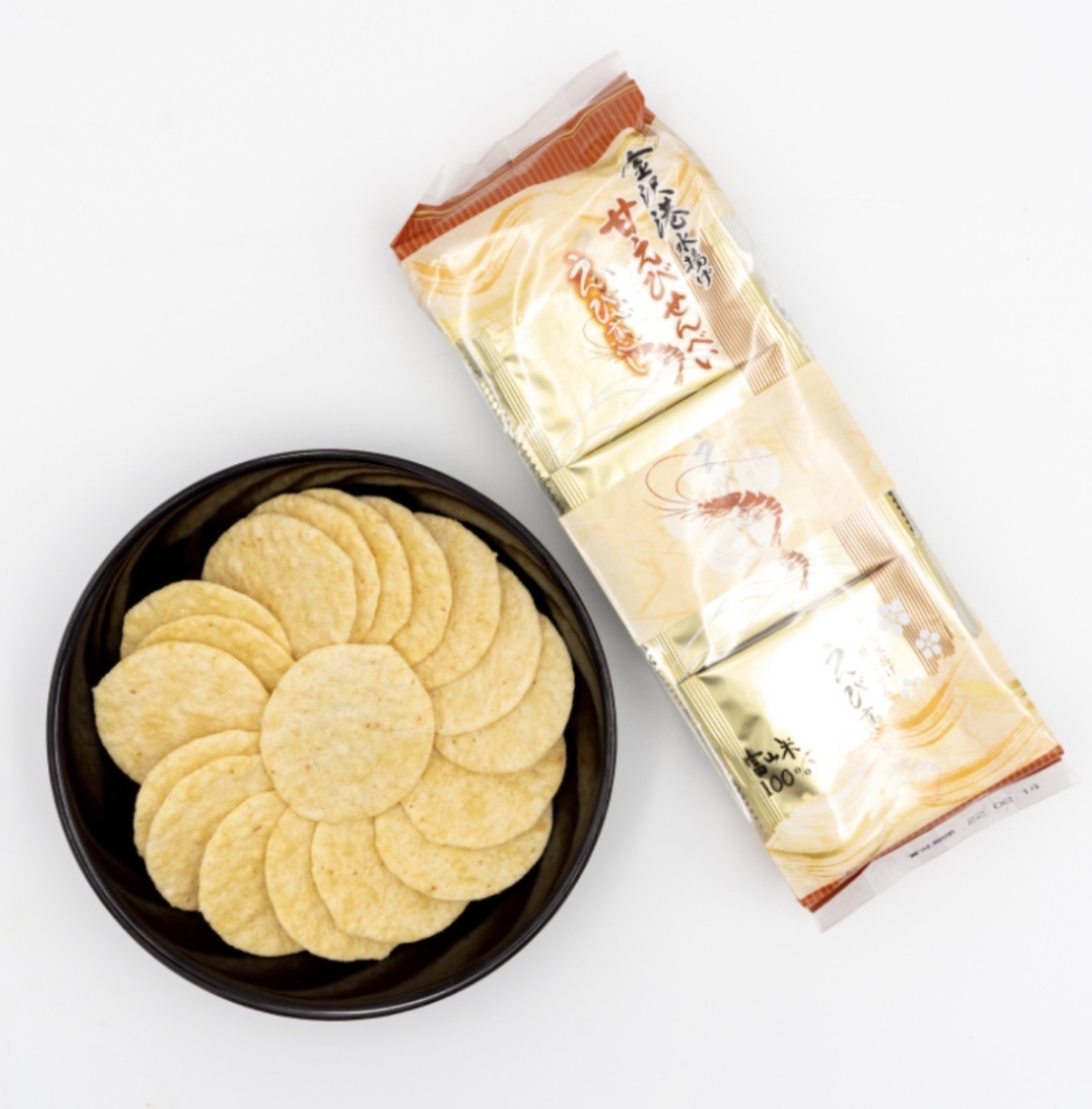 【長線好評】JP 金沢港水甜蝦蝦餅 15枚 0813 TK260404