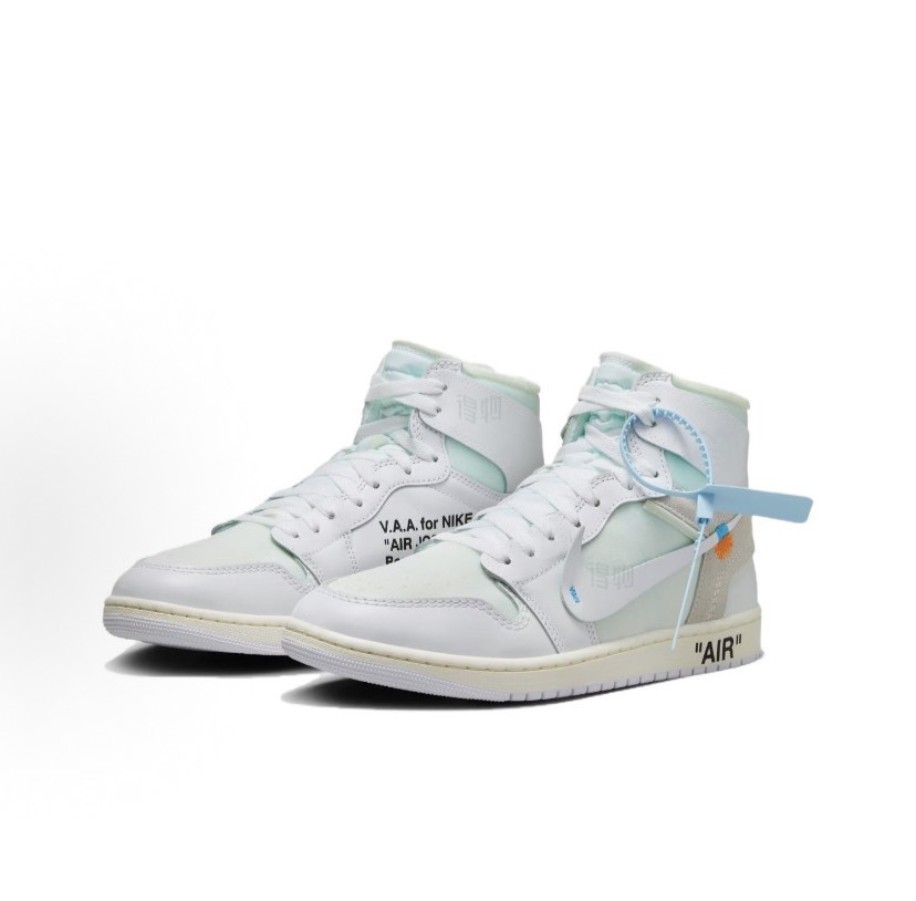 限定聯名款 V.A.A. x Air Jordan 1 High OG "Alaska" 冰川白 冰藍 Off-White AA3834-100