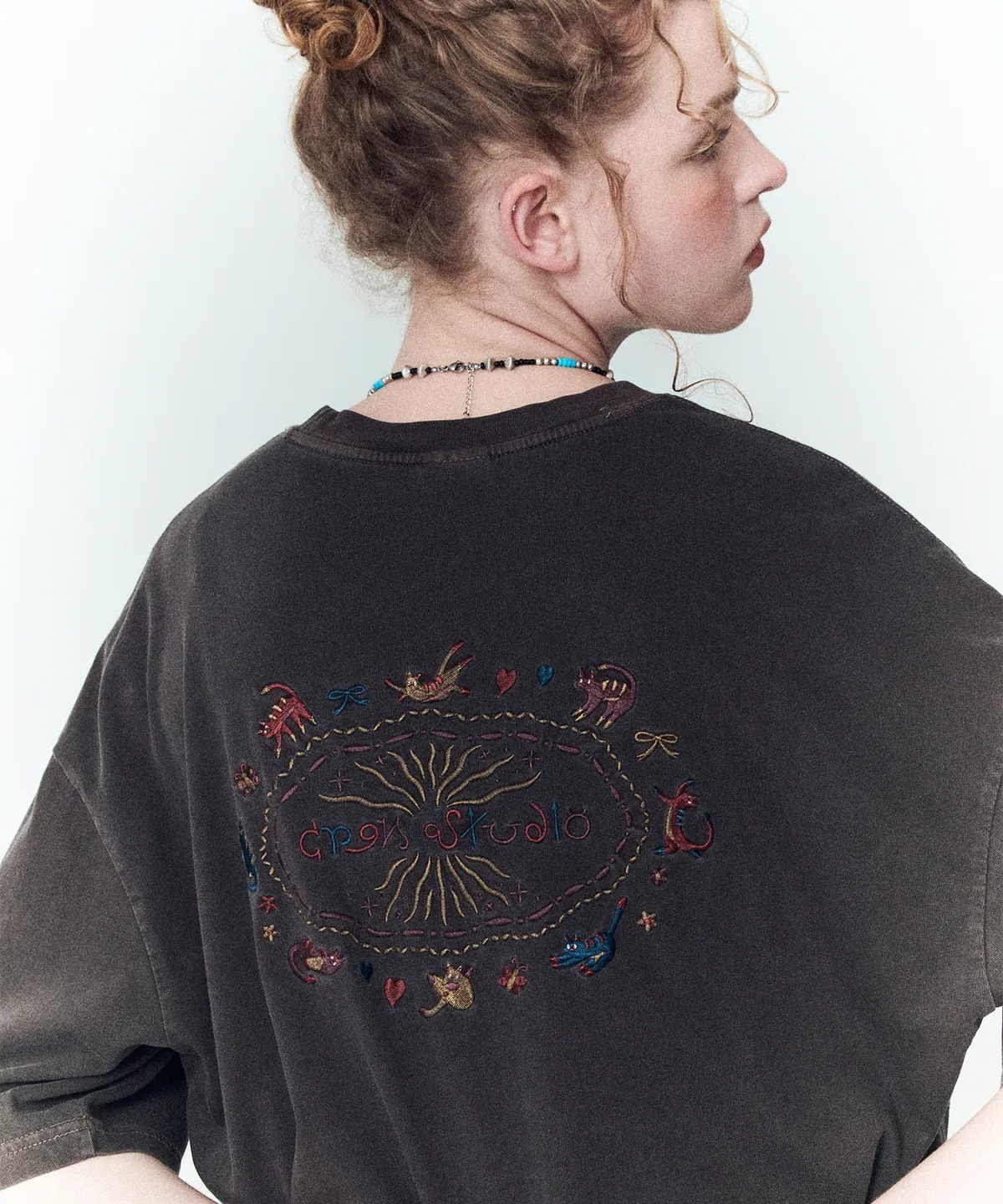 CPGN STUDIO Cat Stitch Pigment T-Shirt