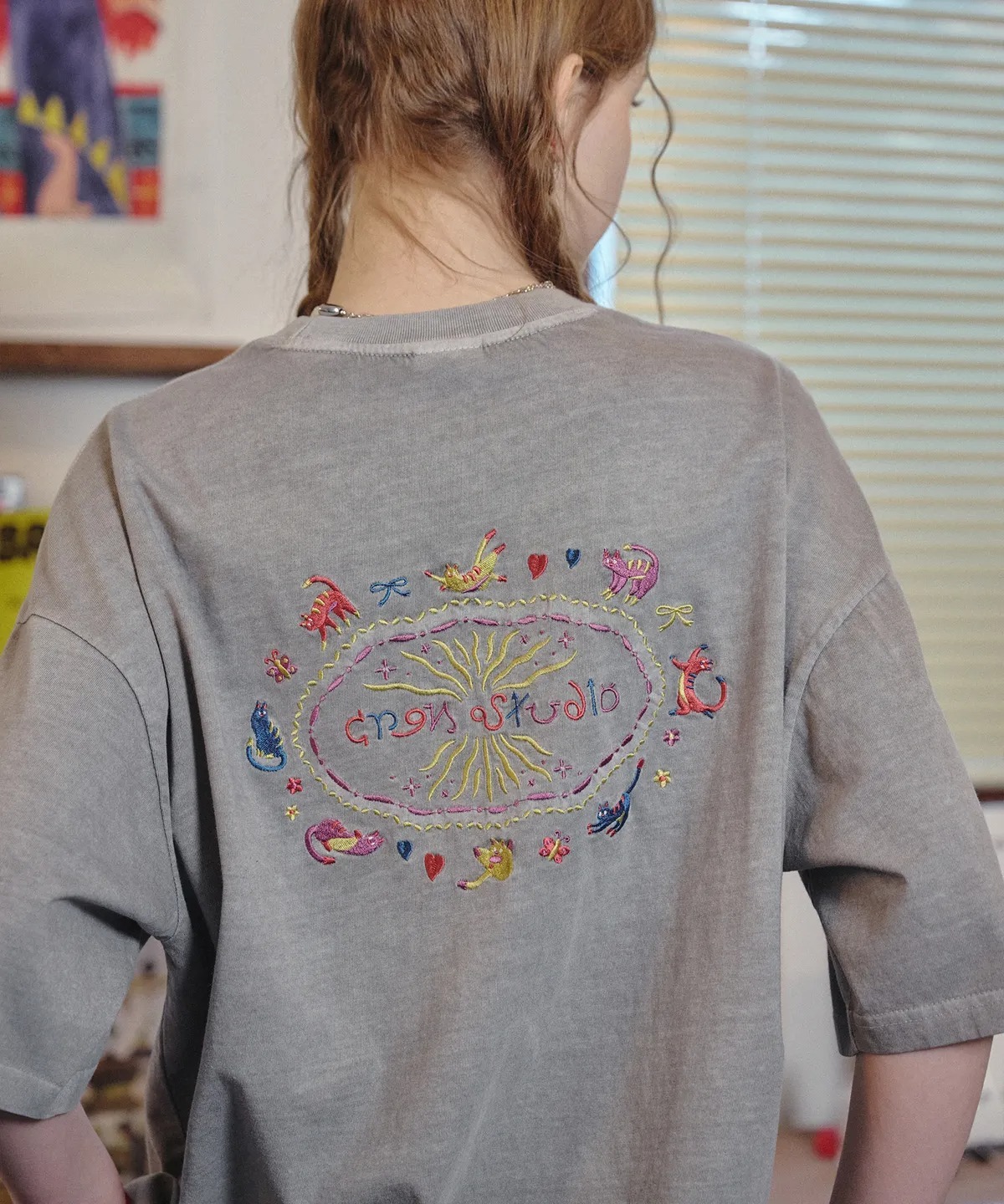 CPGN STUDIO Cat Stitch Pigment T-Shirt