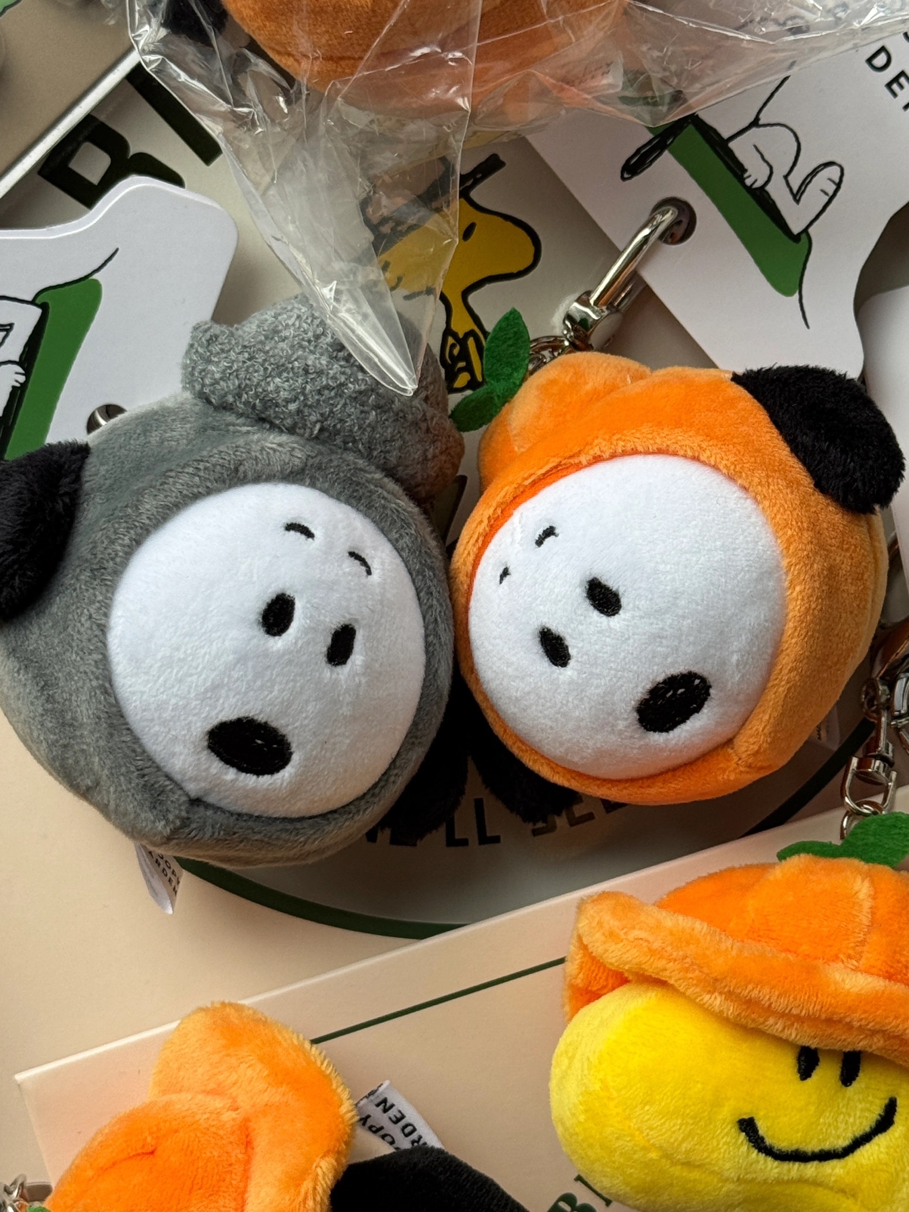 <韓國濟州島限定><4/6收單>Snoopy 史努比 橘子系列 毛絨娃娃 吊飾 掛件 鑰匙圈