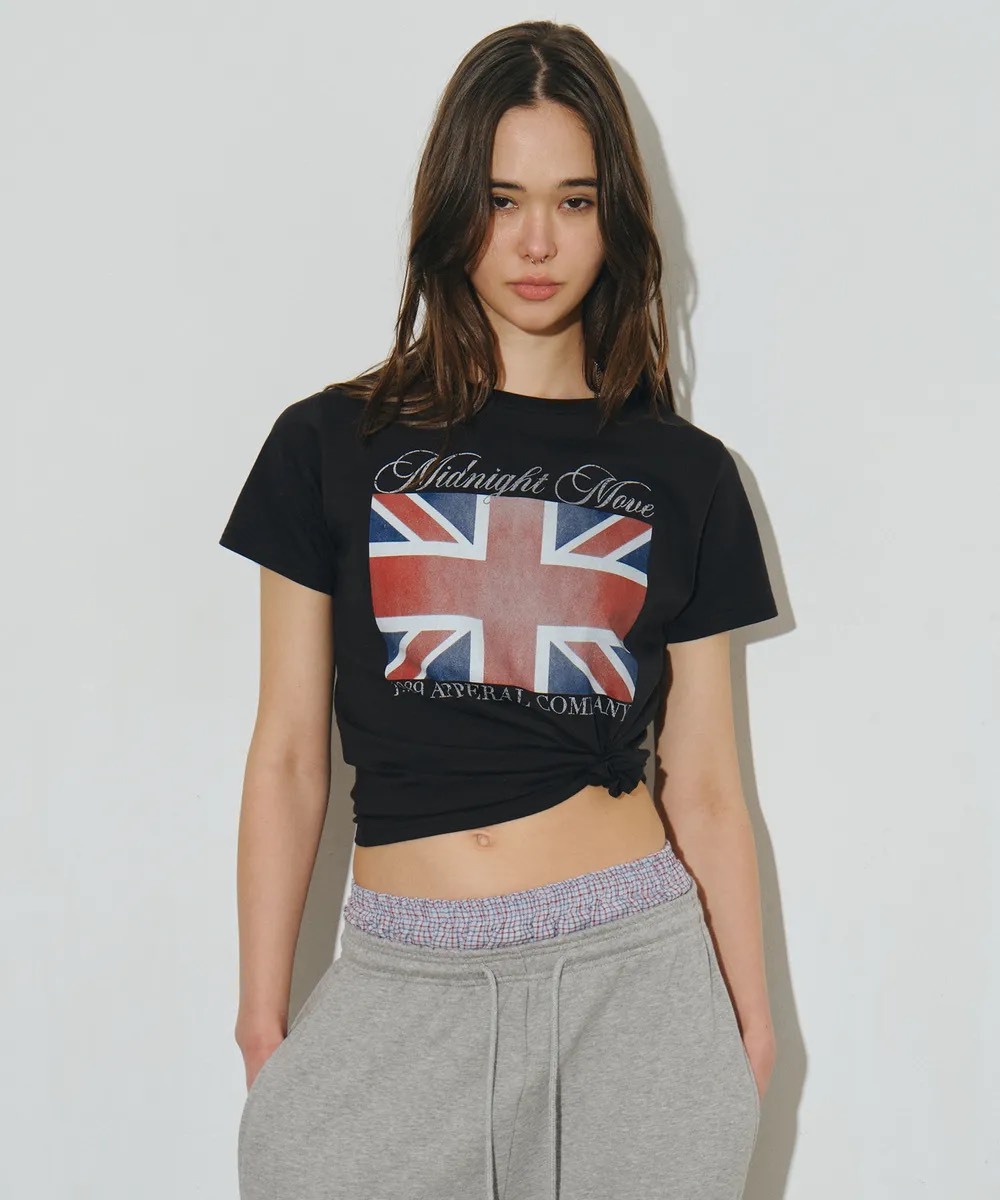 MIDNIGHT MOVE英國短踢 短版上衣 歐美