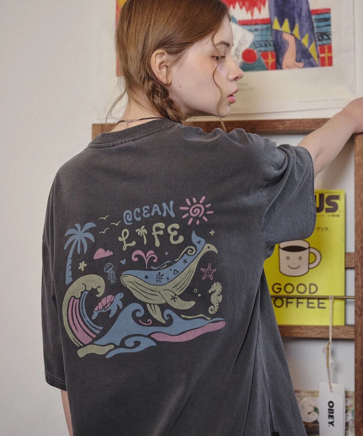 CPGN STUDIO Blue Wave Pigment T-Shirt