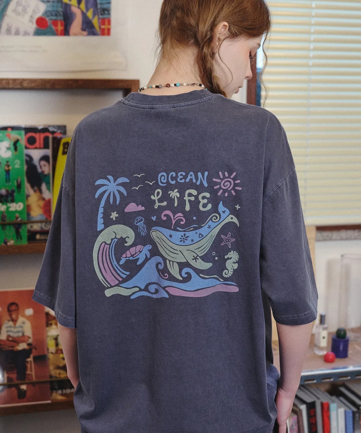 CPGN STUDIO Blue Wave Pigment T-Shirt