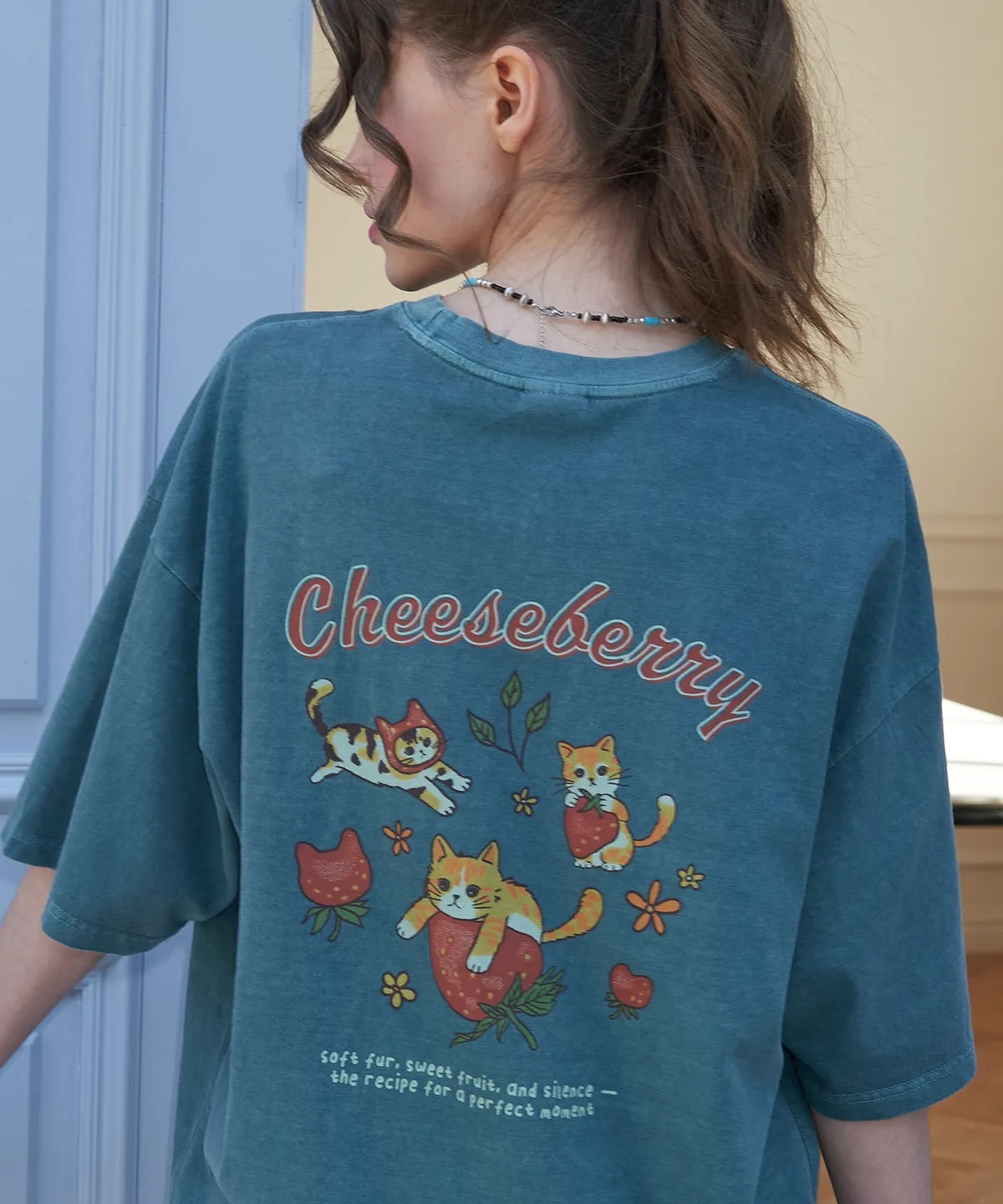 CPGN STUDIO Cheese Berry Pigment T-Shirt