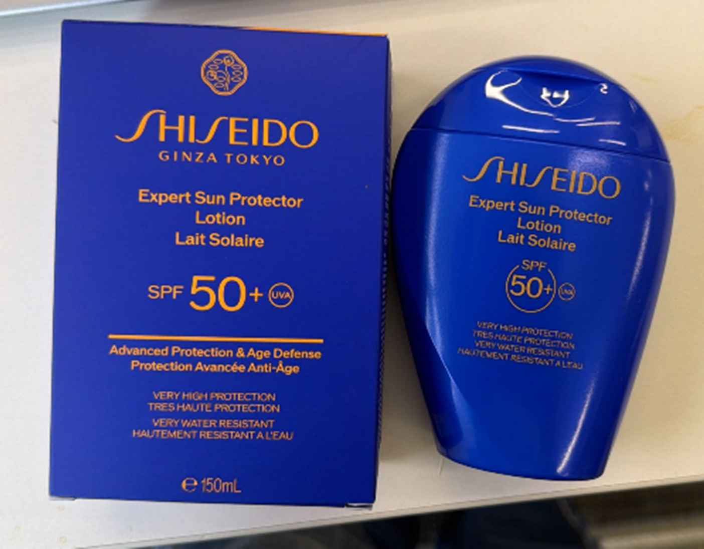 XU049 SHISEIDO 資生堂藍胖子防曬 SPF50+ 150ml Exp: 2028.01