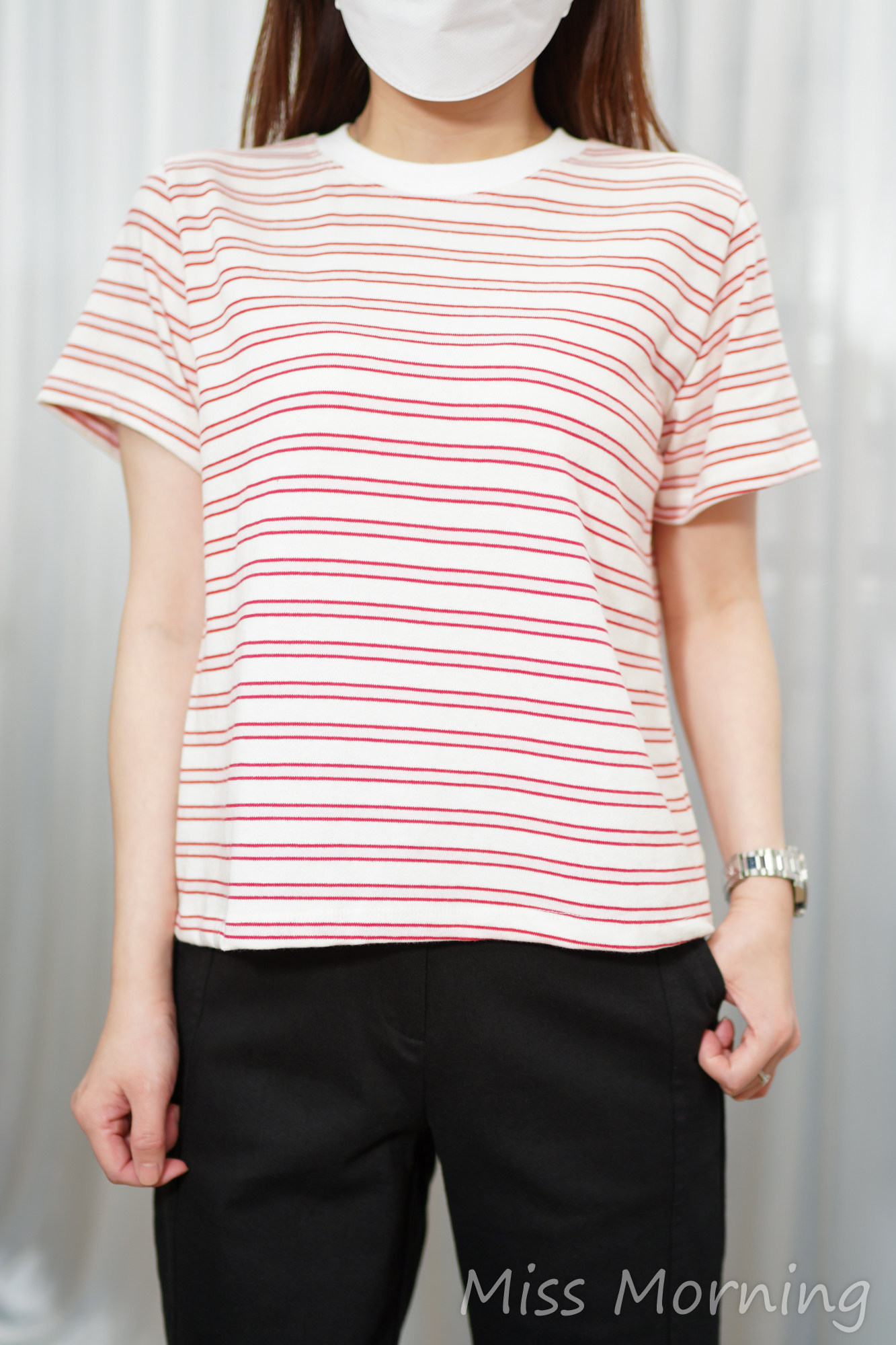 靚色清新條子tee(15141)