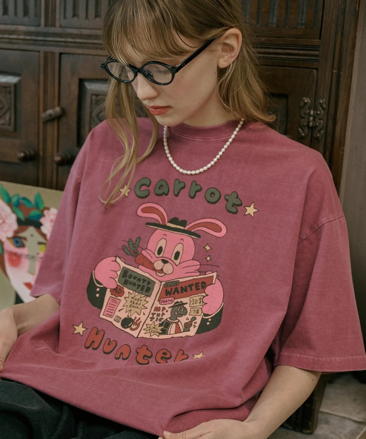 CPGN STUDIO Carrot Hoppy Pigment T-shirt