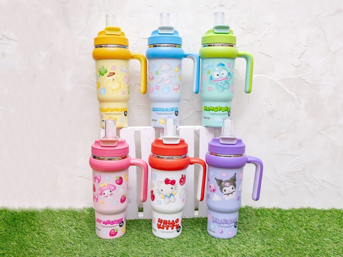 【多莉爆推薦】JP Sanrio 雙用不鏽鋼保溫杯 附手把吸管 830ml 4973 TK260404