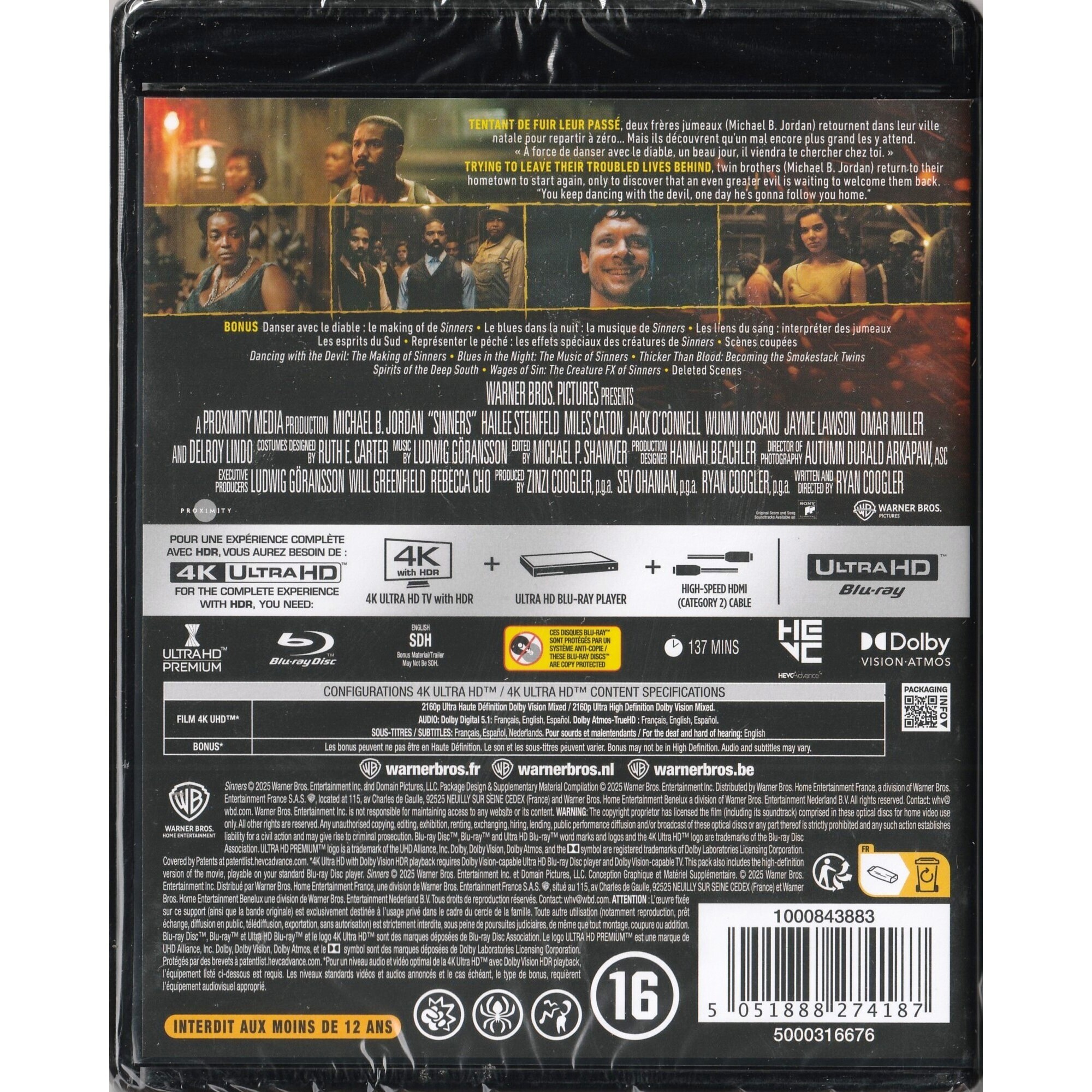 罪人們 (2025) (4K Ultra HD) (法國版)