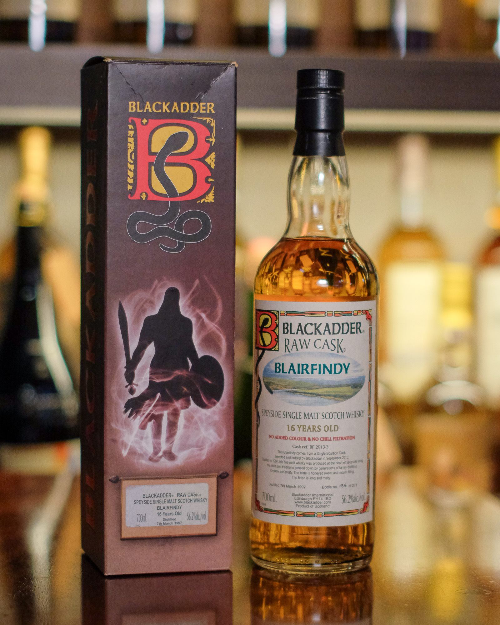 Blairfindy (Glenfarclas) 1997/2013 16YO #BF2013-3 56.2% Blackadder