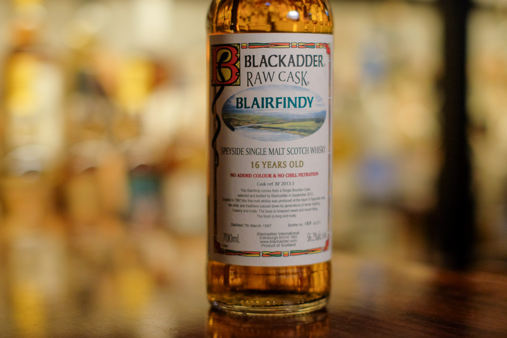 Blairfindy (Glenfarclas) 1997/2013 16YO #BF2013-3 56.2% Blackadder