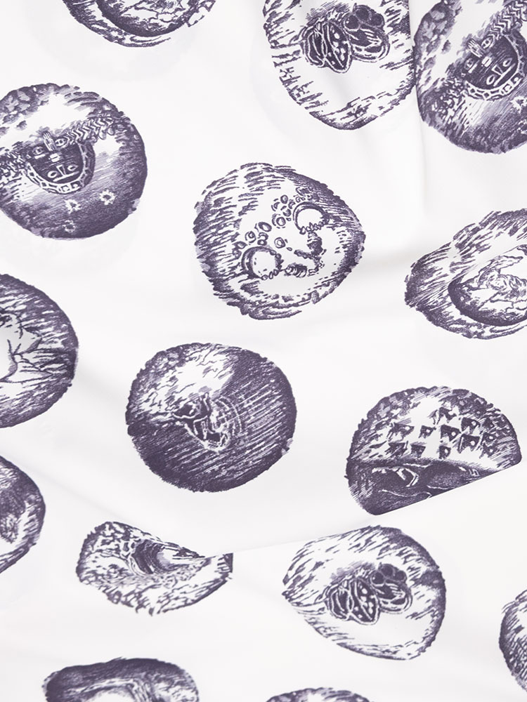 “African Astrology” Self-Tie Print Skirt