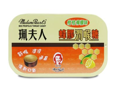 佩夫人蜂膠潤喉糖 柑桔檸檬味 15粒