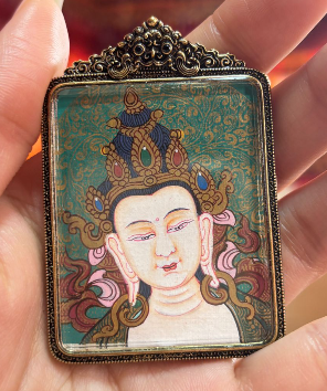 AB260404-Y39 拓印藍五財+裝幡八大守護（龍、蛇： 普賢菩薩 ）+冰箱貼五財眼 (需客人留姓名，出生年月日時分)(香格里拉松贊林寺上師開光加持+五色財神幡祈福) (預計5月尾到貨)(只限尖沙咀門市自取不包郵)