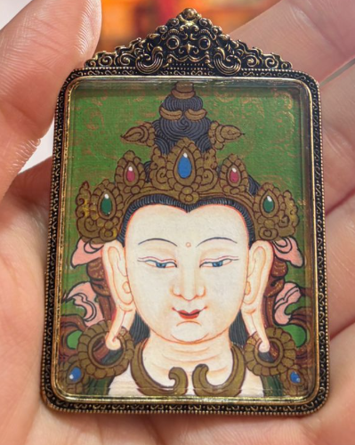 AB260404-Y36 拓印藍五財+裝幡八大守護（鼠： 千手觀音）+冰箱貼五財眼 (需客人留姓名，出生年月日時分)(香格里拉松贊林寺上師開光加持+五色財神幡祈福) (預計5月尾到貨)(只限尖沙咀門市自取不包郵)