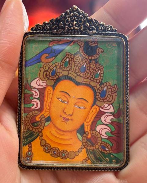 AB260404-Y38  拓印藍五財+裝幡八大守護（兔： 文殊菩薩 ）+冰箱貼五財眼 (需客人留姓名，出生年月日時分)(香格里拉松贊林寺上師開光加持+五色財神幡祈福) (預計5月尾到貨)(只限尖沙咀門市自取不包郵)