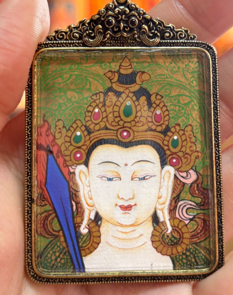 AB260404-Y37 拓印藍五財+裝幡八大守護（牛、虎： 虛空藏菩薩 ）+冰箱貼五財眼 (需客人留姓名，出生年月日時分)(香格里拉松贊林寺上師開光加持+五色財神幡祈福) (預計5月尾到貨)(只限尖沙咀門市自取不包郵)