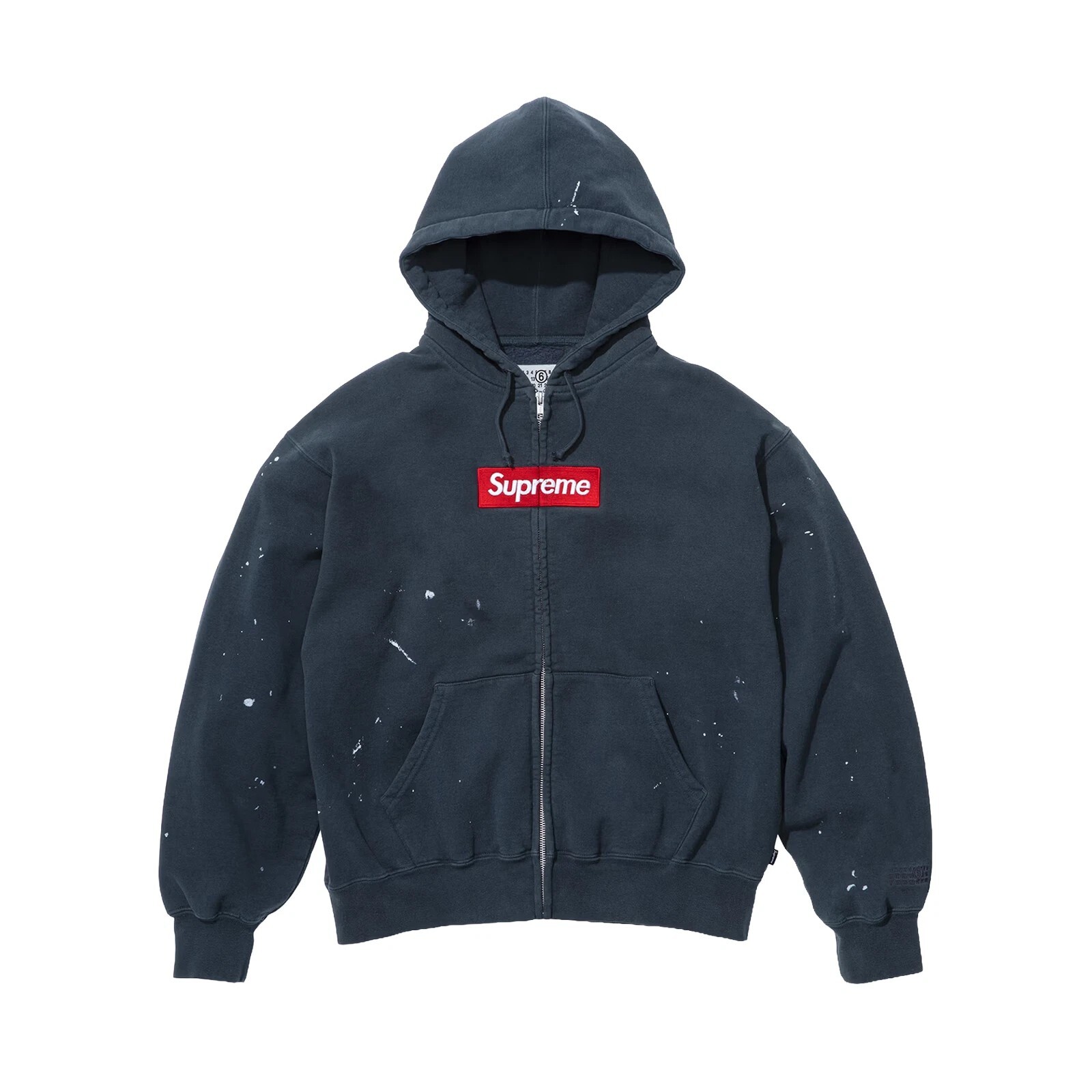 Supreme MM6 Maison Margiela Box Logo Zip Up Hooded Sweatshirt
