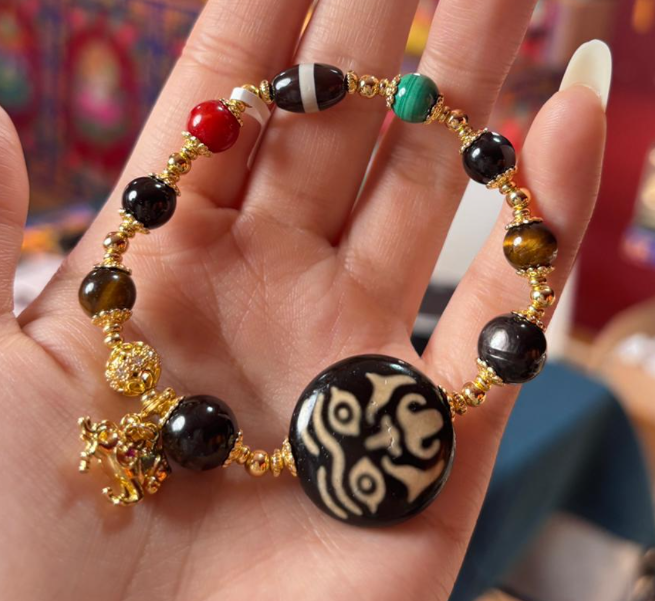 AB260404-Y15-紮基拉姆五行手串(需客人留姓名，出生年月日)(一對一大佛寺添磚加瓦增福增壽)(預計5月尾到貨)(只限尖沙咀門市自取不包郵)