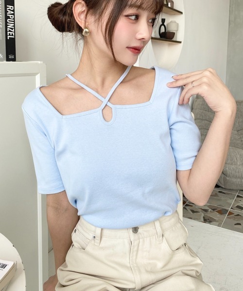 [日本直送🇯🇵] 交叉鏤空小性感上衣