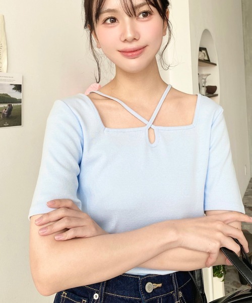 [日本直送🇯🇵] 交叉鏤空小性感上衣