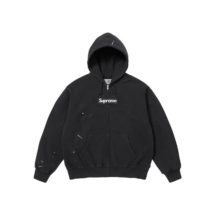 Supreme MM6 Maison Margiela Box Logo Zip Up Hooded Sweatshirt