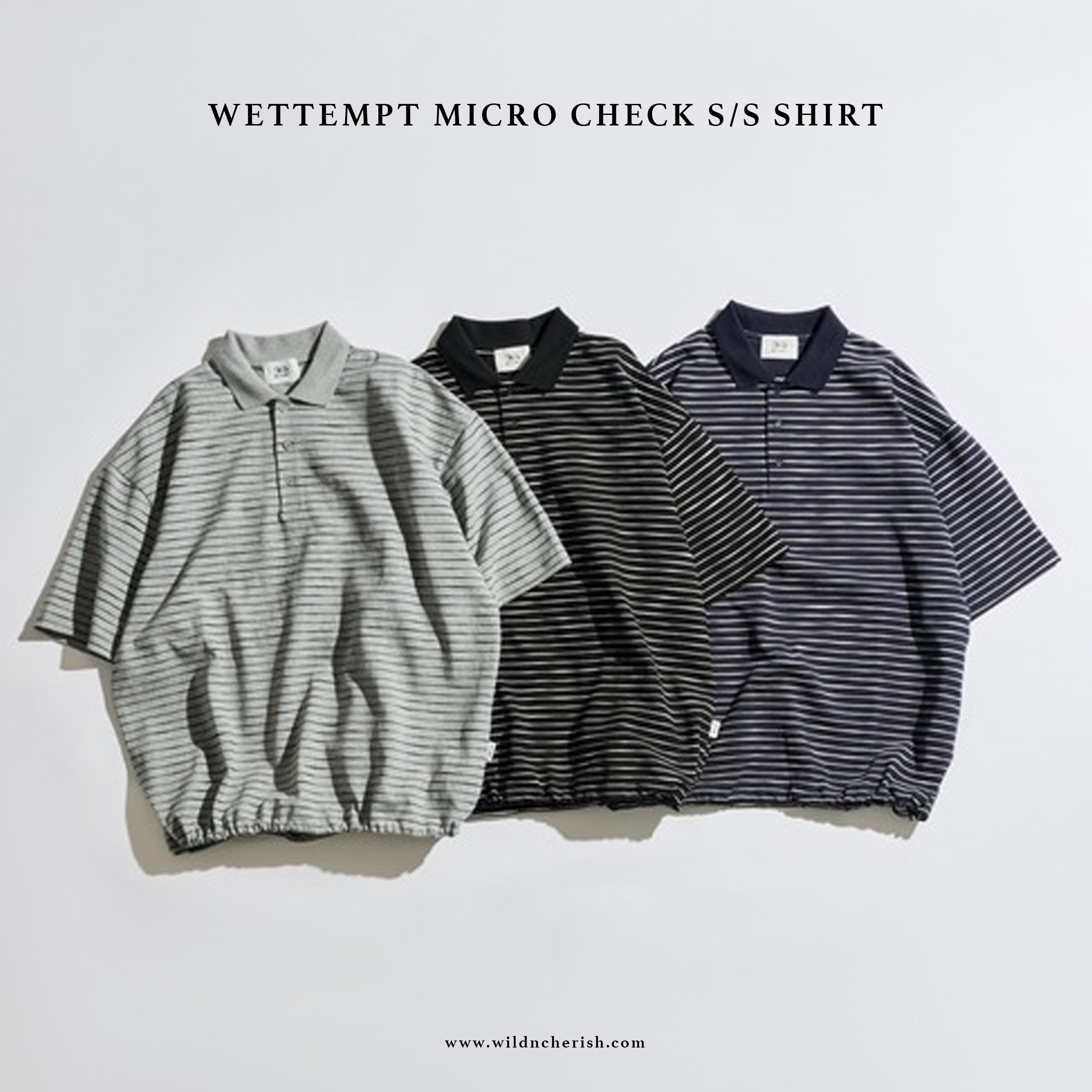 預訂 | WETTEMPT SKETCH BORDER S/S POLO 條紋短袖