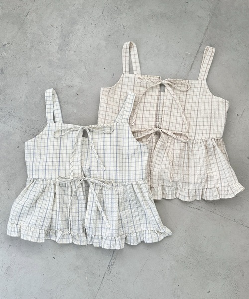 [日本直送🇯🇵] 2way格紋Ruffle邊背心