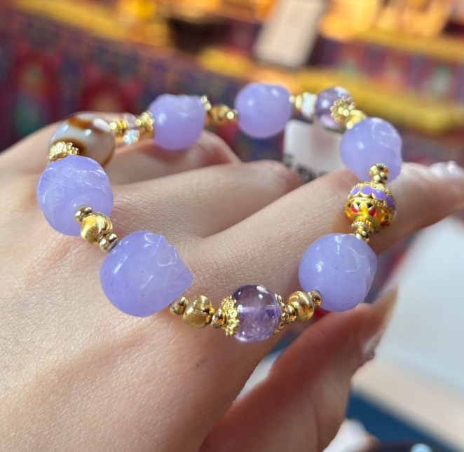 AB260404-Y20-PP虎牙紫氣東來手串（帶右手）(需客人留姓名，生辰年月日)(一對一大佛寺添磚加瓦增福增壽)(預計5月尾到貨)(只限尖沙咀門市自取不包郵)