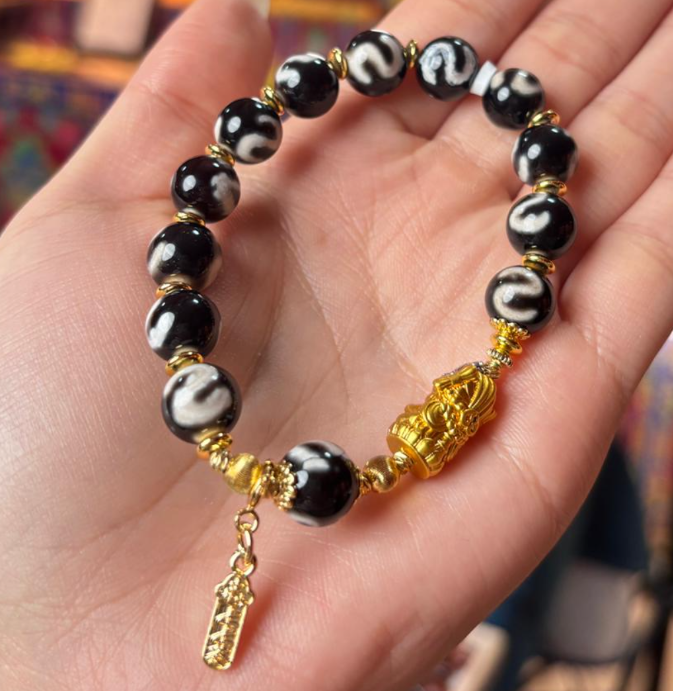 AB260404-Y16-金錢鉤紮基娘娘手串(需客人留姓名，出生年月日)(一對一大佛寺添磚加瓦增福增壽)(預計5月尾到貨)(只限尖沙咀門市自取不包郵)