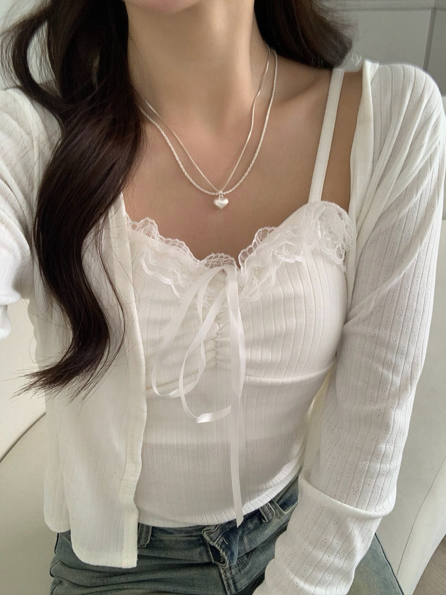 氣質雙層愛心項鍊