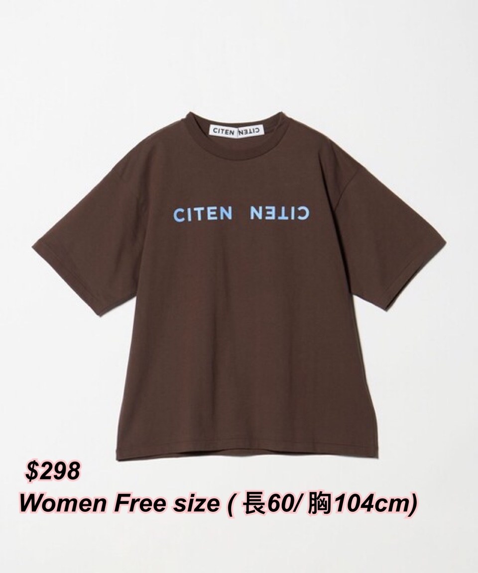 260405 Citen Citen 大字女裝Tee  / 3色