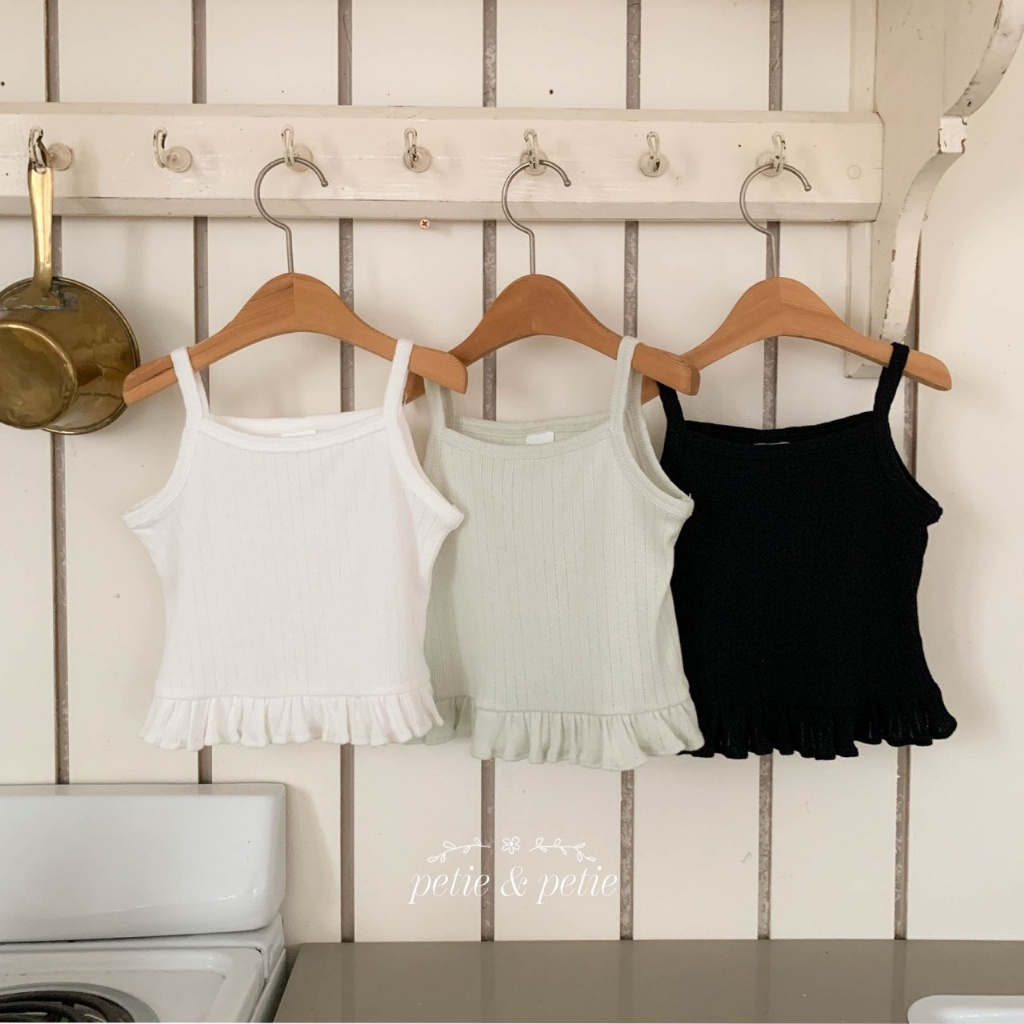 正韓夏Petitpetit 三色花邊背心