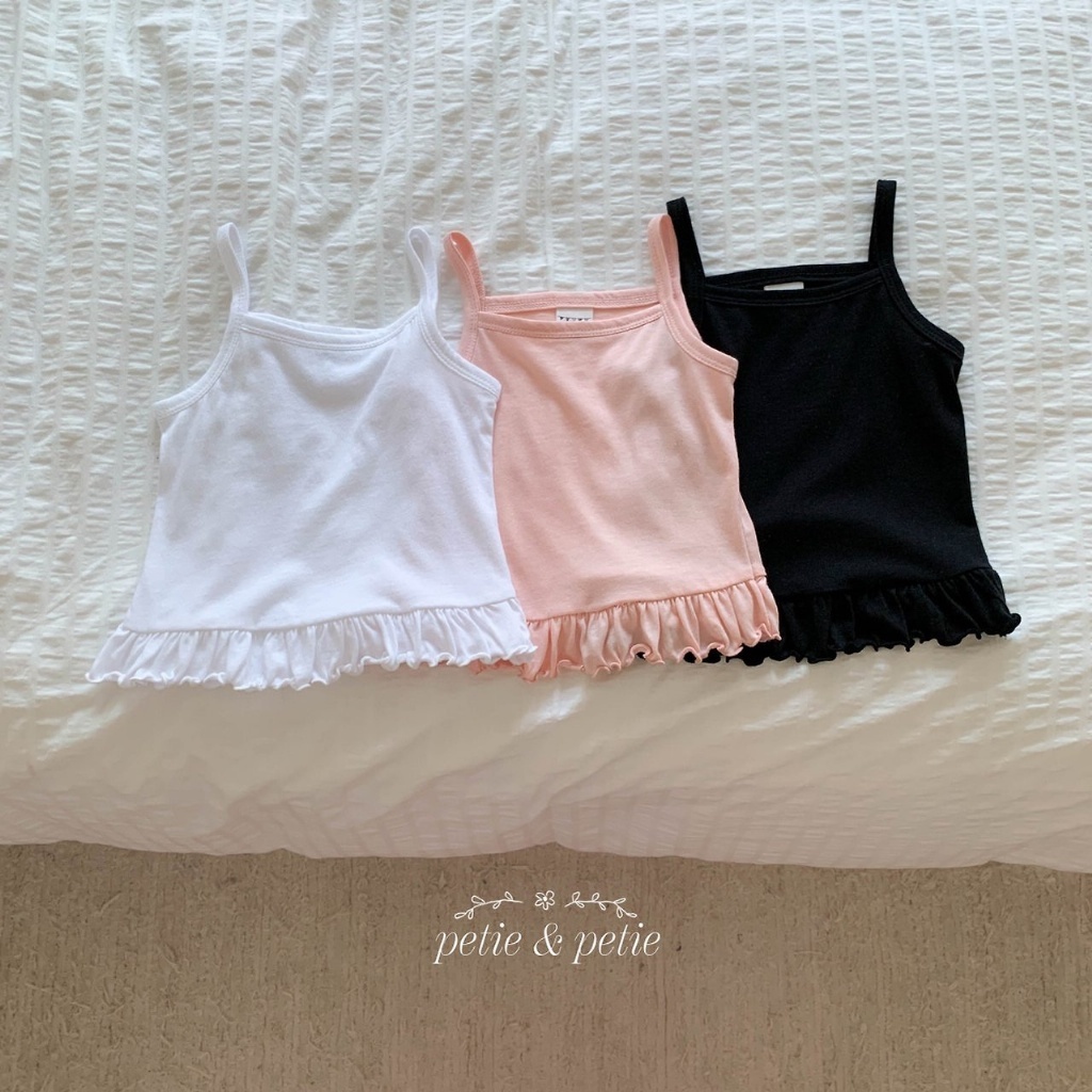 正韓夏Petitpetit 三色木耳捲邊背心