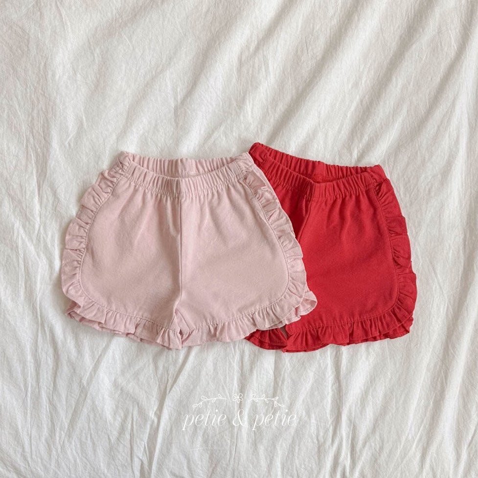 正韓夏Petitpetit 兩色甜美花邊短褲