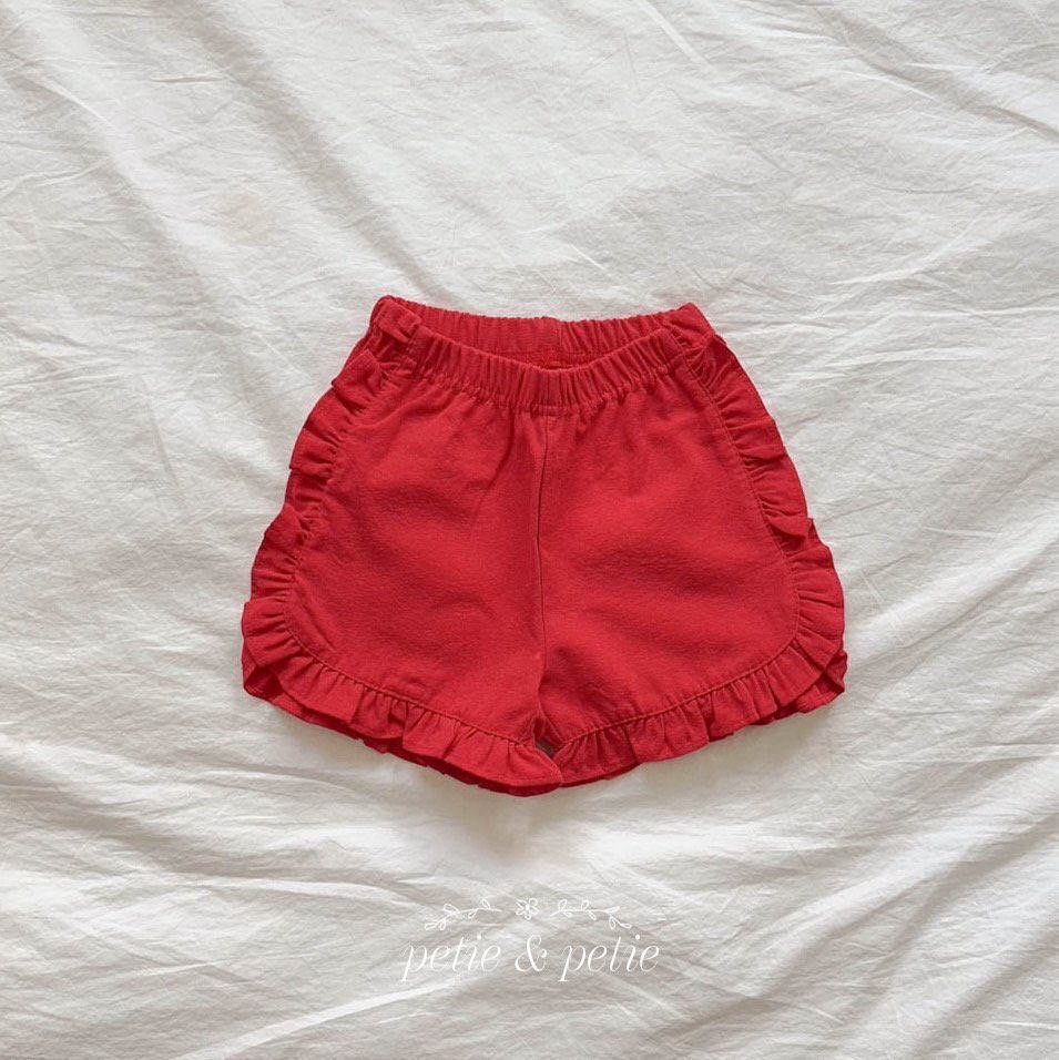 正韓夏Petitpetit 兩色甜美花邊短褲