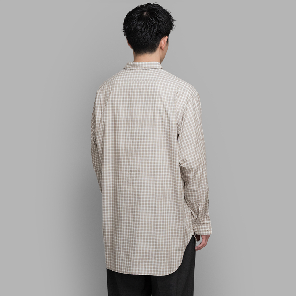 RE-STOCK: A.PRESSE PULLOVER GRANPA SHIRT L/S - BROWN PRE ORDER ITEM (預訂中)