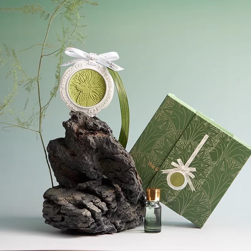 大英博物館｜蓋亞安德森貓系列｜24節氣夏至石膏香掛香薰車載禮盒-【夏夜竹風】