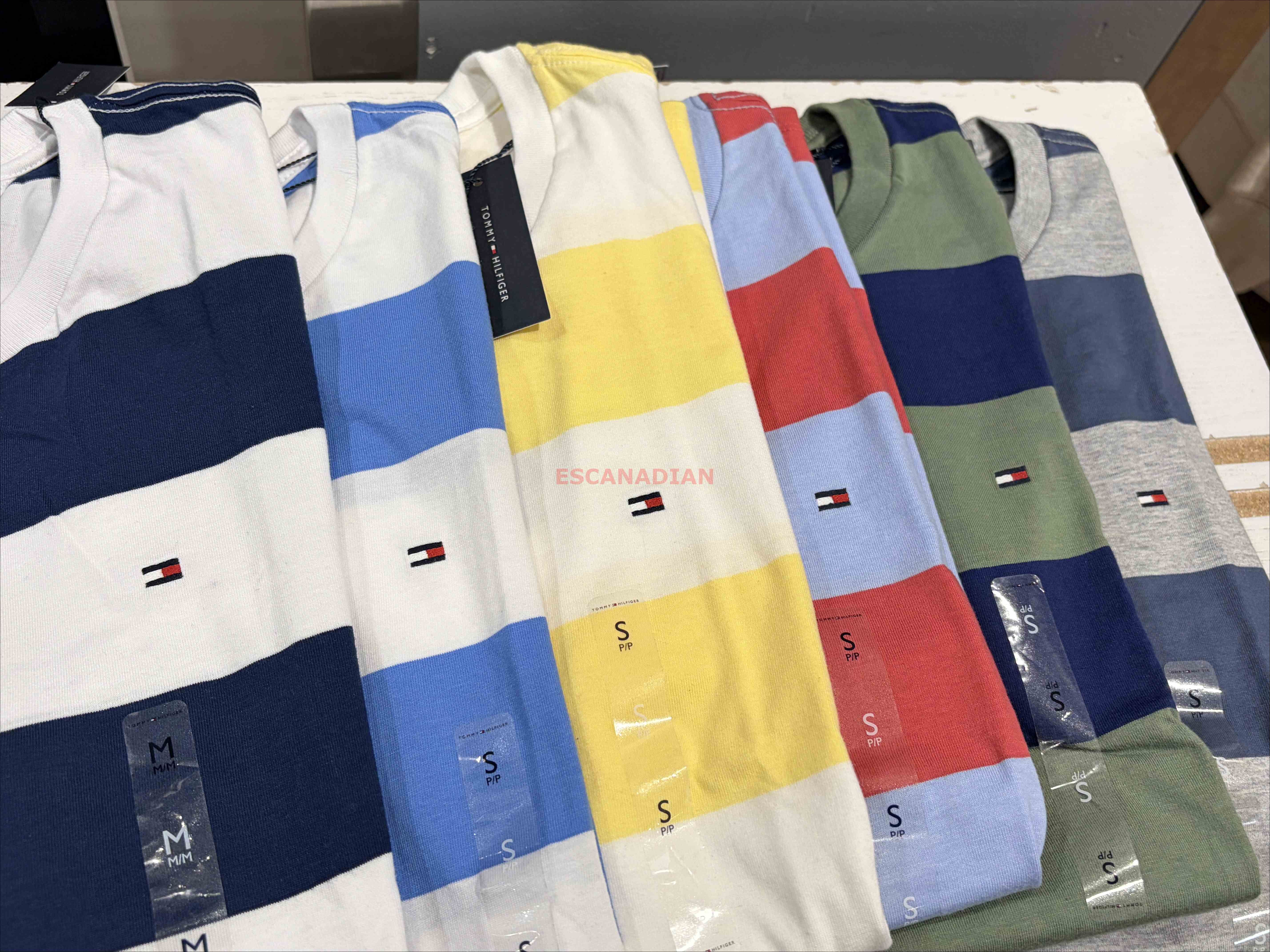 TOMMY 男大人 經典款 圓領 條紋 短TEE (6色)