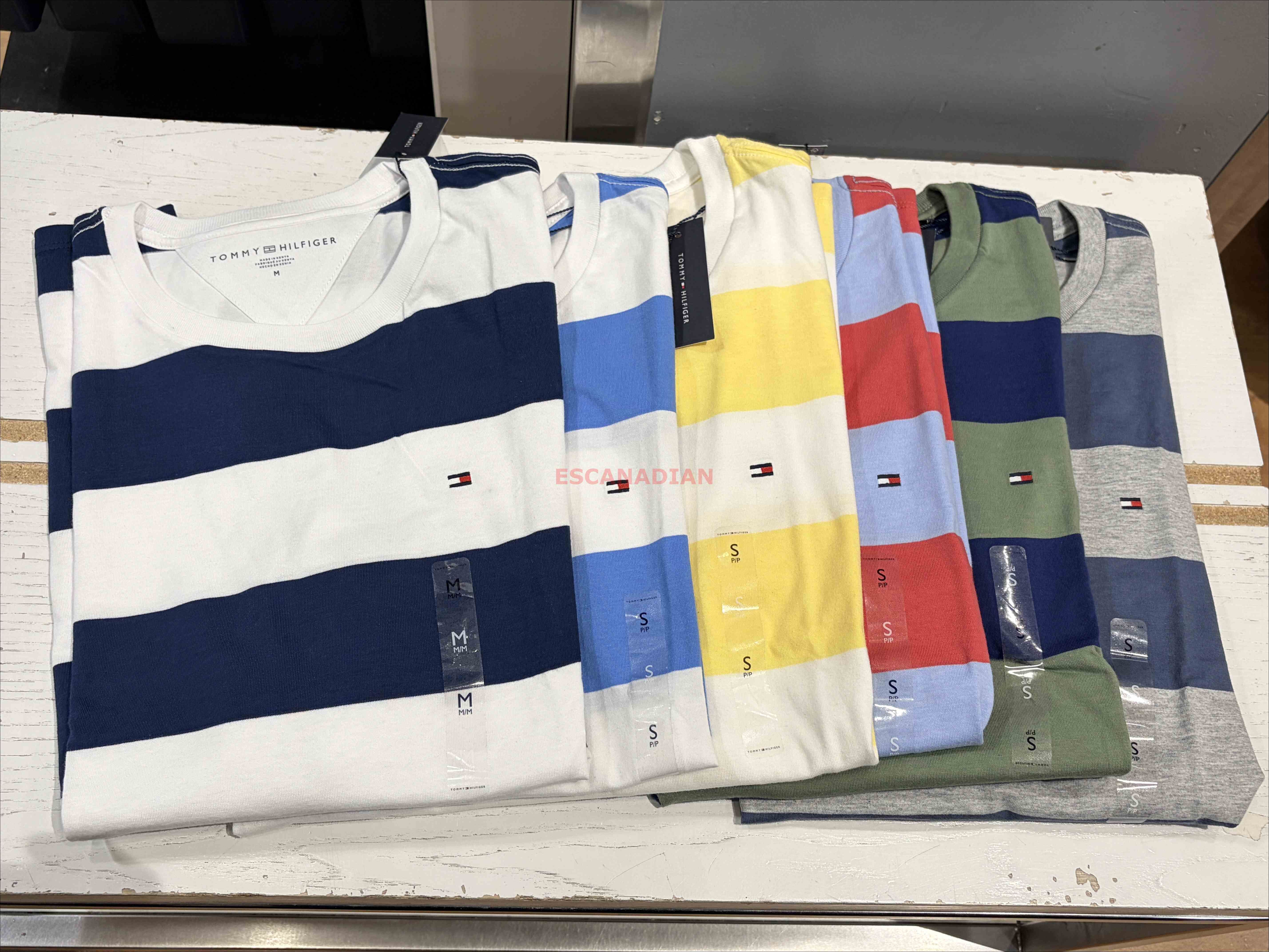 TOMMY 男大人 經典款 圓領 條紋 短TEE (6色)