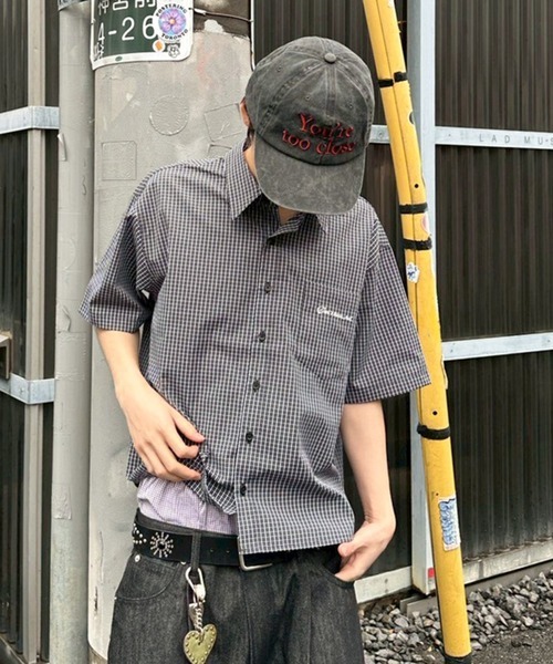 <早春先帥> 日本 限定 Kutir Boxy 刺繡 格紋 短袖 襯衫 四色