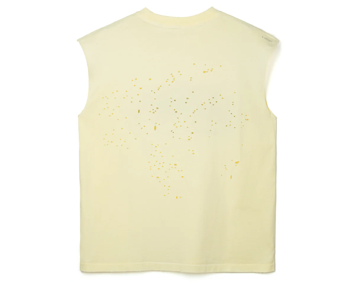 SATISFY｜MothTech™ Muscle Tee"Aged Transparent Yellow"