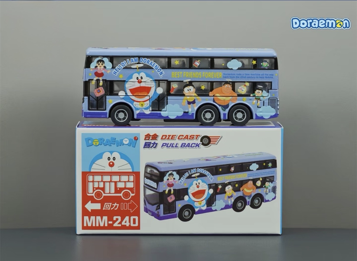 香港合金車/迴力車 - 多啦A夢 雙層巴士