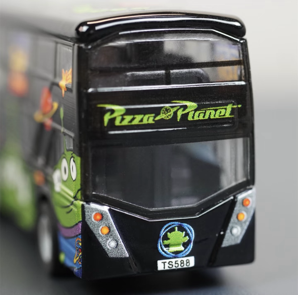 香港合金車/迴力車 - Toy Srory三眼仔 黑色雙層巴士 *限量版*