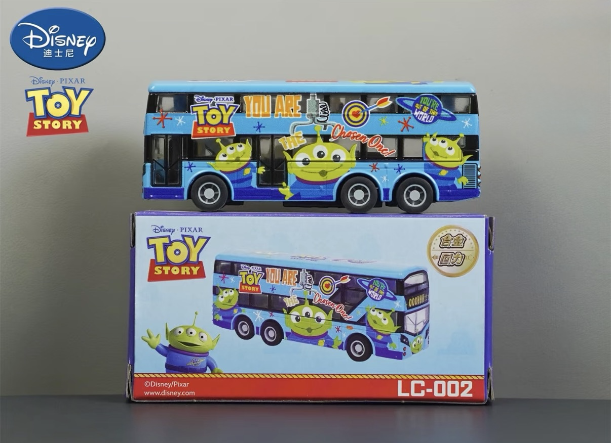 香港合金車/迴力車 - Toy Srory三眼仔 藍色雙層巴士 *限量版*