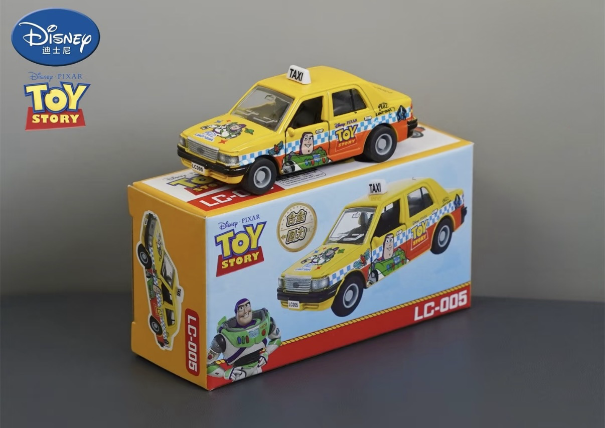 香港合金車/迴力車 - Toy Srory巴斯 黃色的士 *限量版*
